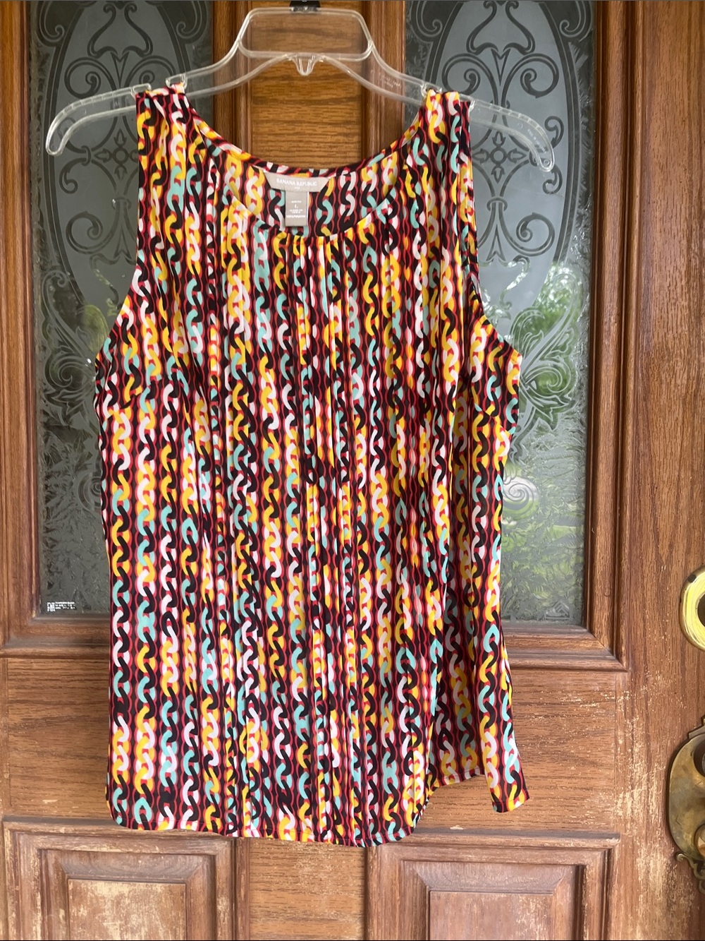 Banana Republic Multicolor chain print Sleeveless Top